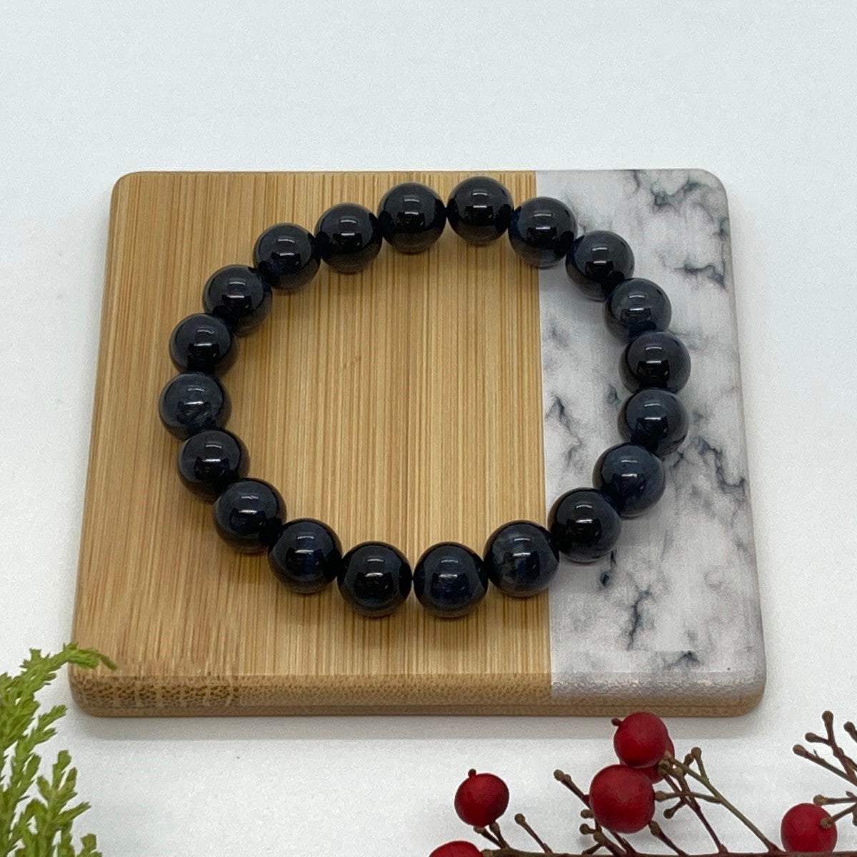 ブルータイガーアイ（青虎目石） 開運 お守り・20mm・丸玉お徳用！10個セット Amazon | ブルータイガーアイ ブレスレット タイガーアイ 天然石