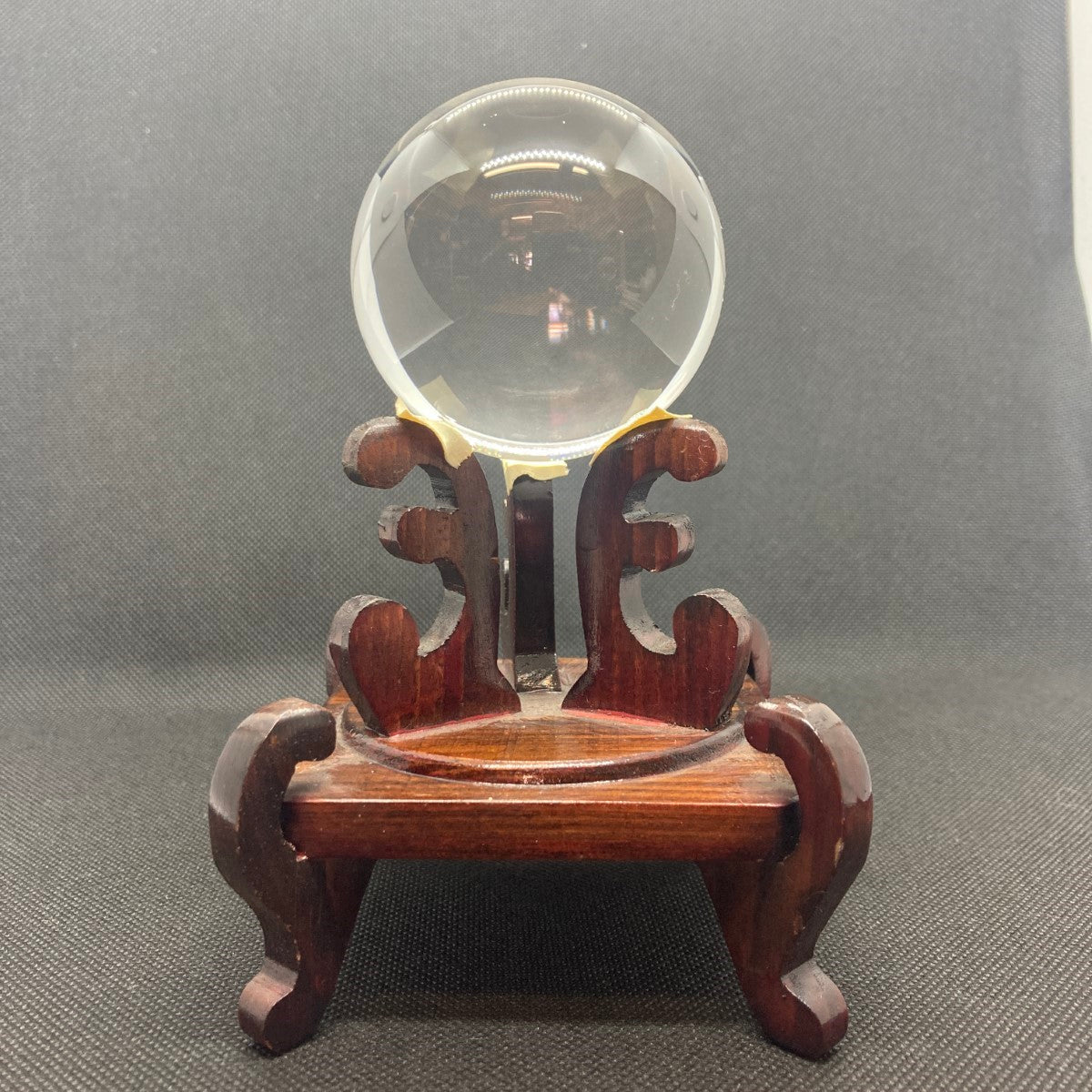 身延山 紫雲堂】 本水晶 丸玉 パワーストーン 希少63.5㍉ 運気上昇  