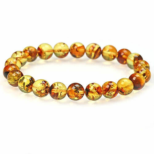 身延山 紫雲堂】 ブレスレット 琥珀 ハニーナッツアンバー 8.5 身延山 紫雲堂】 ブレスレット 琥珀 ハニーナッツアンバー 8.5