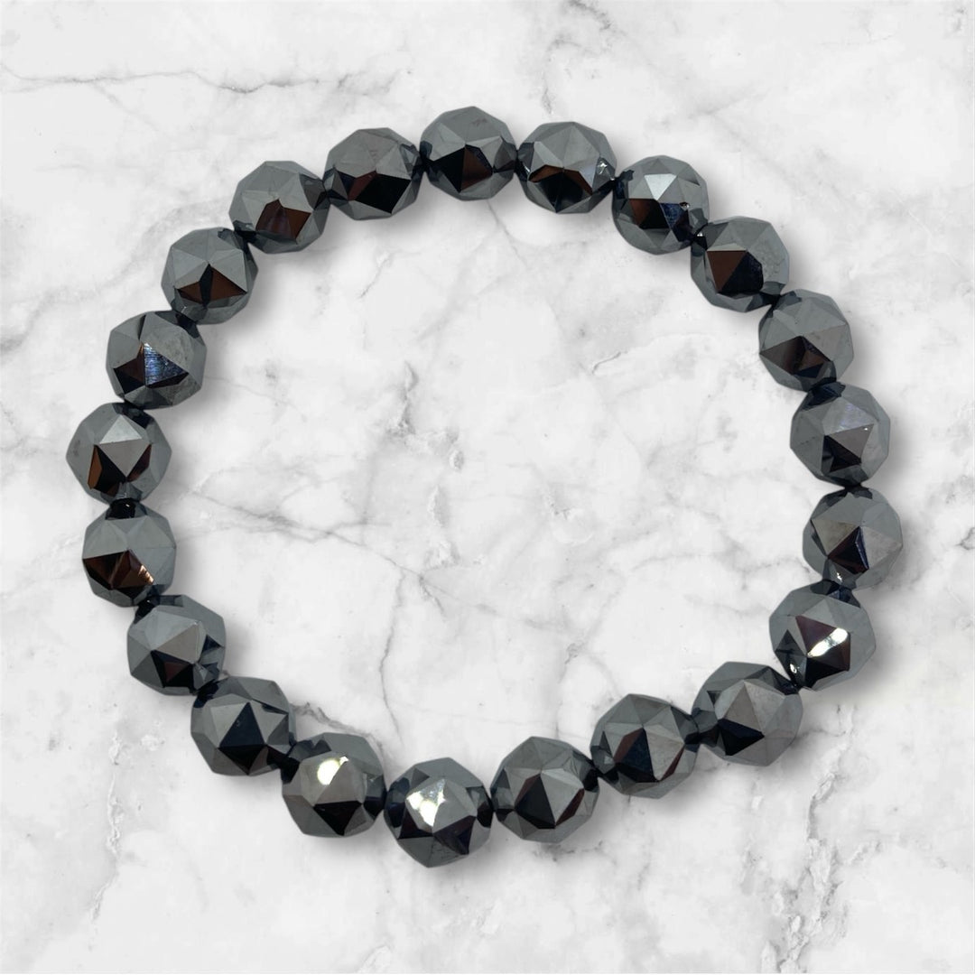 身延山 紫雲堂】ブレスレット 希少 テラヘルツ鉱石ダイヤカット 10㍉丸