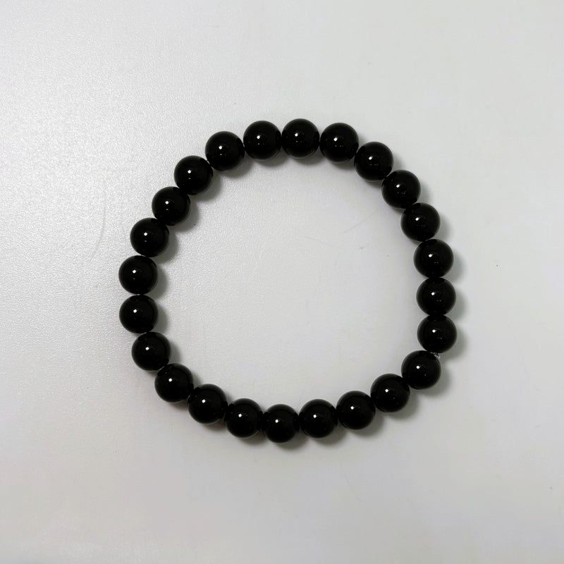 ブレスレット 　モリオン　黒水晶　丸玉8㍉ パワーストーン　3Aランク　