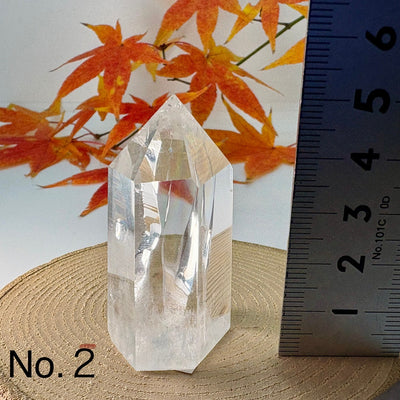 本水晶 六方 　パワーストーン　虹色に輝く