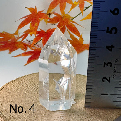 本水晶 六方 　パワーストーン　虹色に輝く