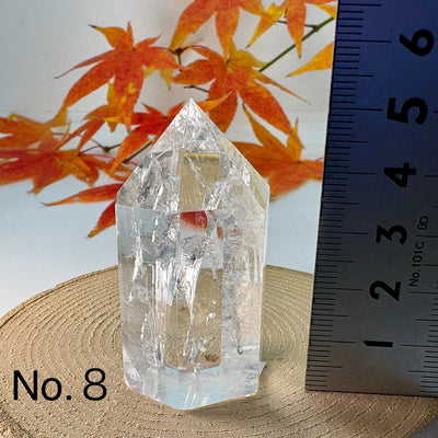 本水晶 六方 　パワーストーン　虹色に輝く