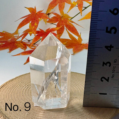 本水晶 六方 　パワーストーン　虹色に輝く