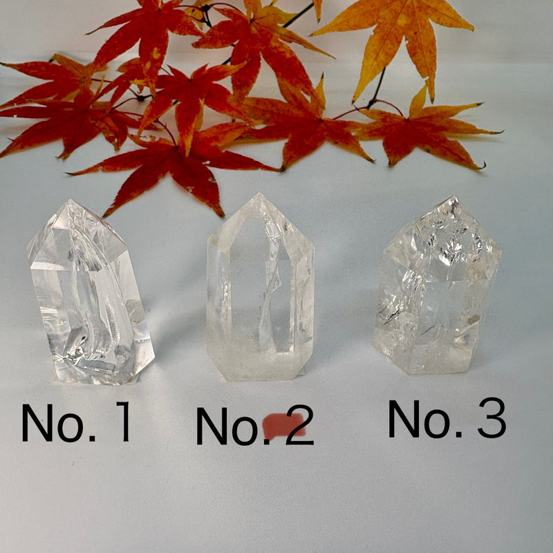 本水晶 六方 　パワーストーン　虹色に輝く