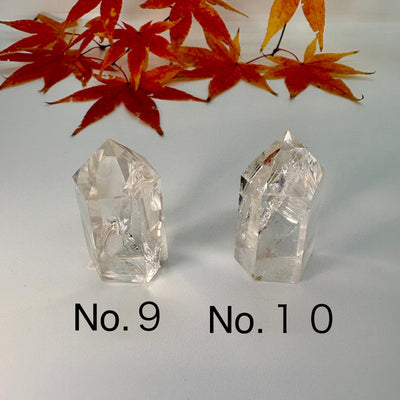 本水晶 六方 　パワーストーン　虹色に輝く