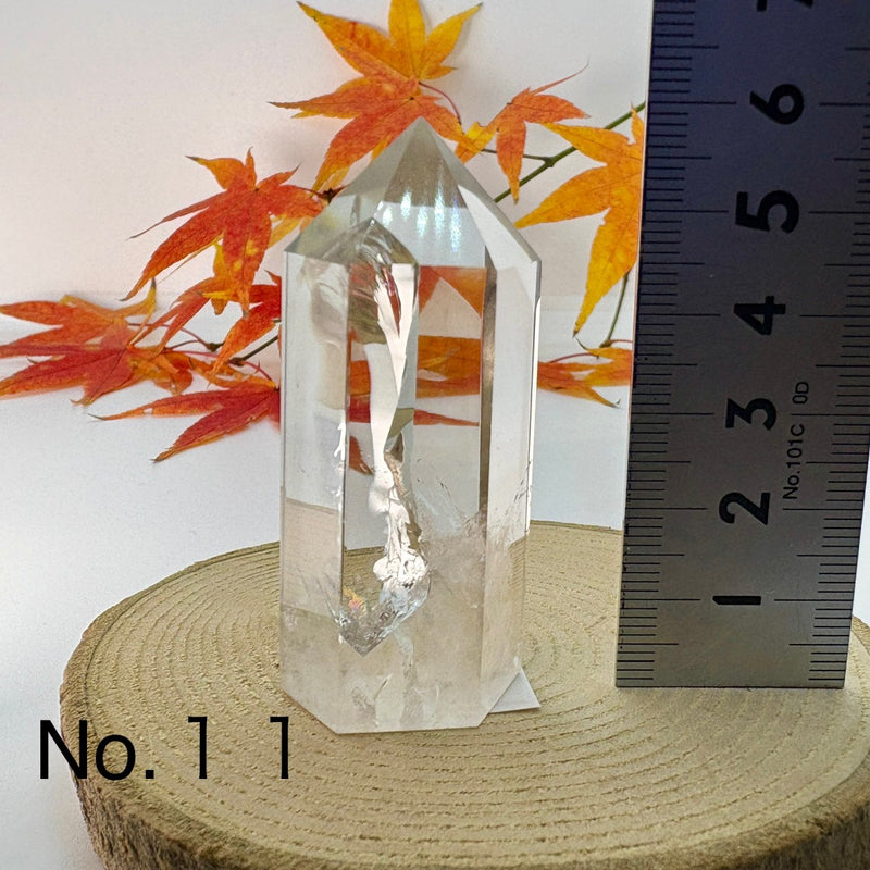 本水晶 六方 　パワーストーン　虹色に輝く 希少　早い者勝ち