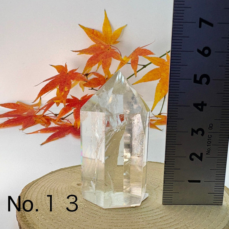 本水晶 六方 　パワーストーン　虹色に輝く 希少　早い者勝ち