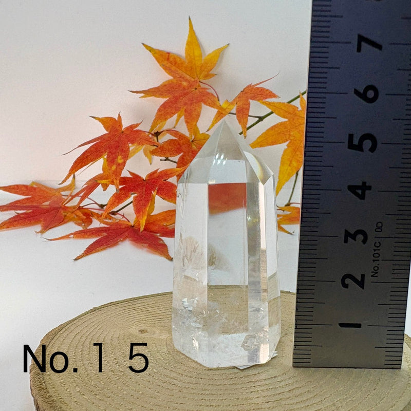 本水晶 六方 　パワーストーン　虹色に輝く 希少　早い者勝ち