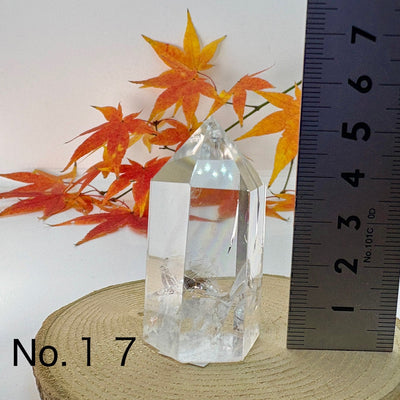 本水晶 六方 　パワーストーン　虹色に輝く 希少　早い者勝ち