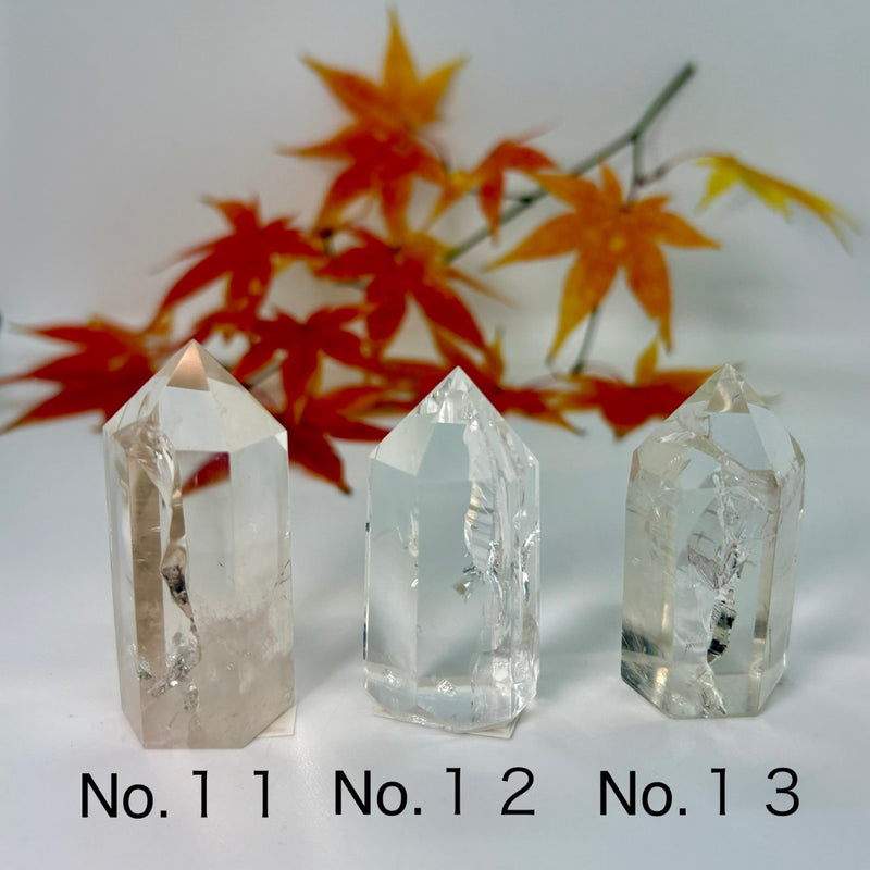 本水晶 六方 　パワーストーン　虹色に輝く 希少　早い者勝ち