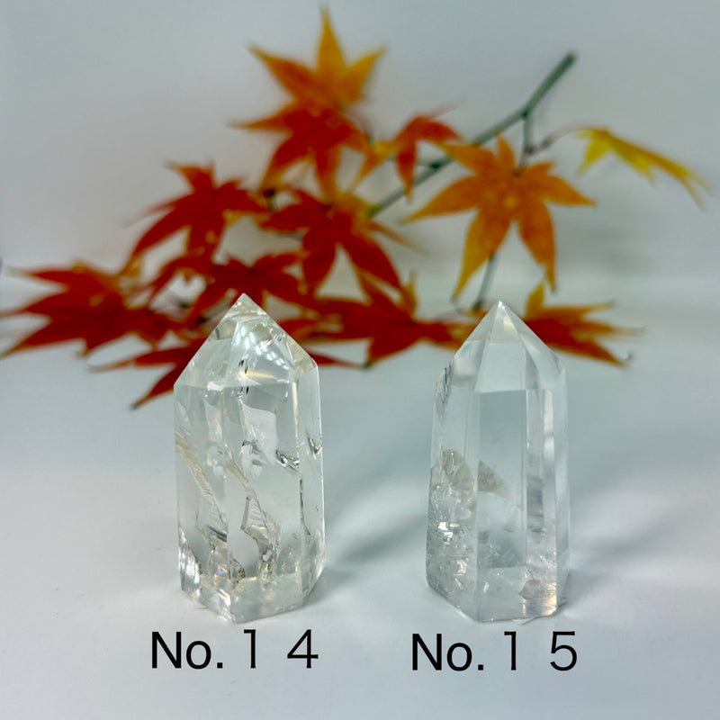 本水晶 六方 　パワーストーン　虹色に輝く 希少　早い者勝ち