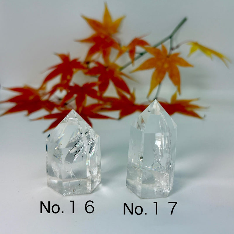 本水晶 六方 　パワーストーン　虹色に輝く 希少　早い者勝ち