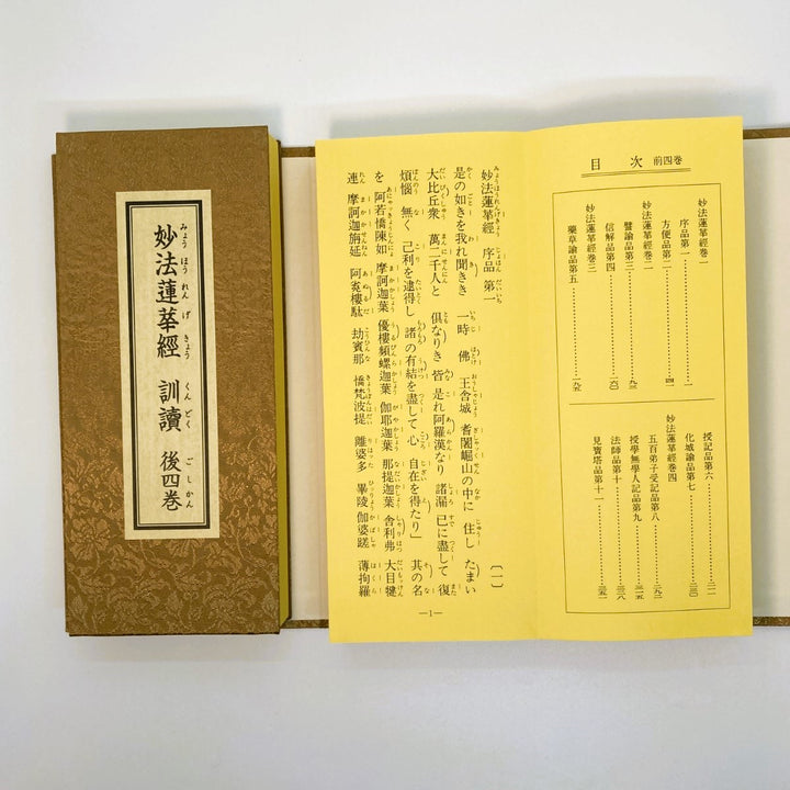 仏具 経本 日蓮宗 訓読妙法連華経一部八巻 二十八品 かな付 読誦
