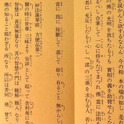 仏具 経本 日蓮宗　訓読妙法連華経一部八巻　二十八品　かな付 　読誦符号付