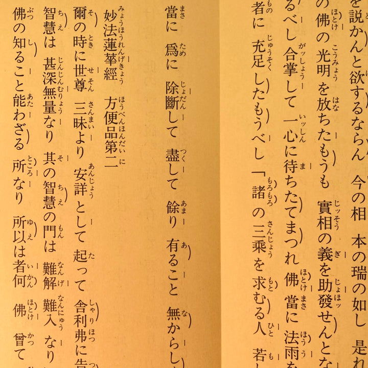 仏具 経本 日蓮宗 訓読妙法連華経一部八巻 二十八品 かな付 読誦