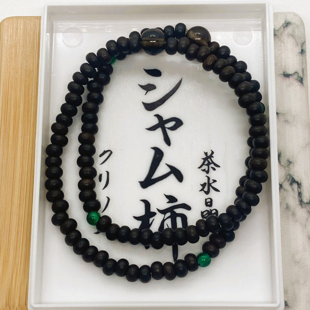 身延山 紫雲堂】 腕輪数珠 108玉 フリーサイズ 天然石仕立て 御守