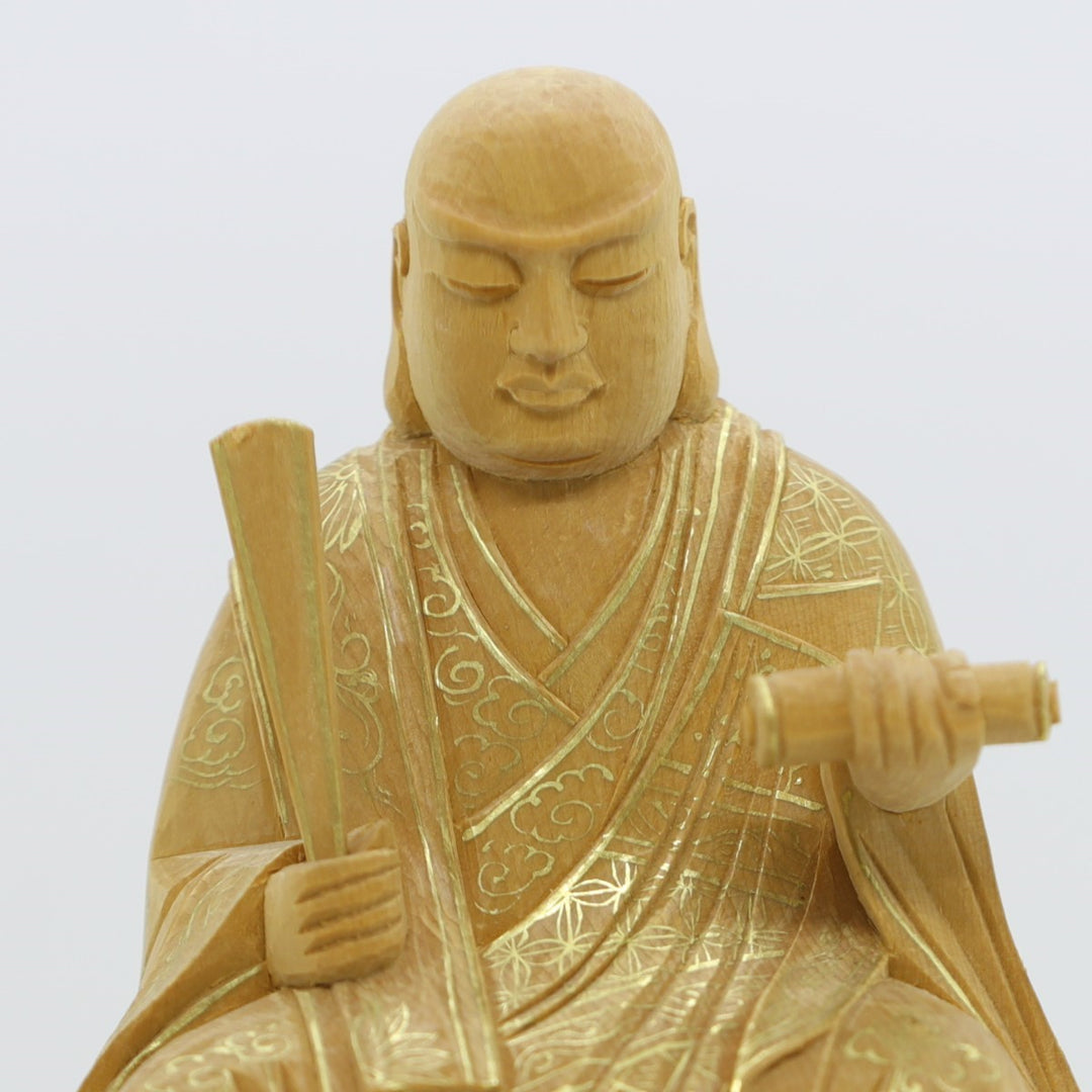 複製/日蓮宗/円教院/日意上人/日蓮大菩薩/工芸/布袋屋掛軸HI-907 仏像 大佛師「帆刈黌童(ほかりこうどう)」監修 日蓮聖人(日蓮宗