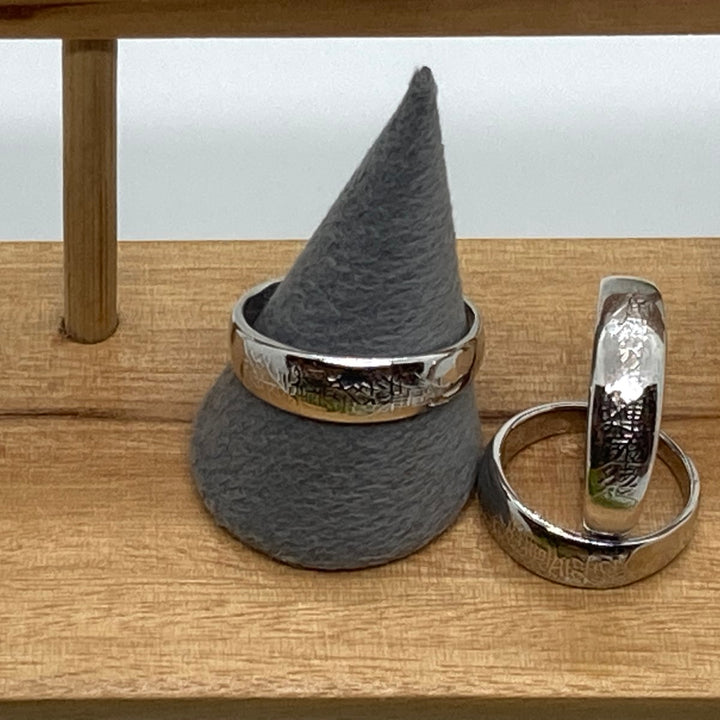 身延山 紫雲堂】 仏具 題目入り シルバーリング 御守 銀製