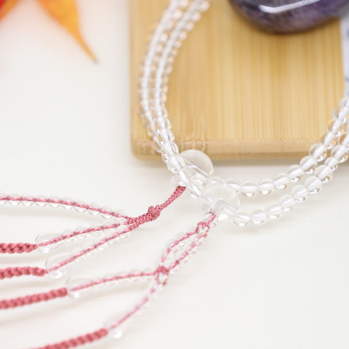 ⭕️開運‼️山形県の古寺より　鑑定済の吉祥開運水晶宝珠珠　108個の煩悩　お身近に‼️ ⭕️開運‼️山形県の古寺より 鑑定済の吉祥開運水晶宝珠珠 108個の煩悩