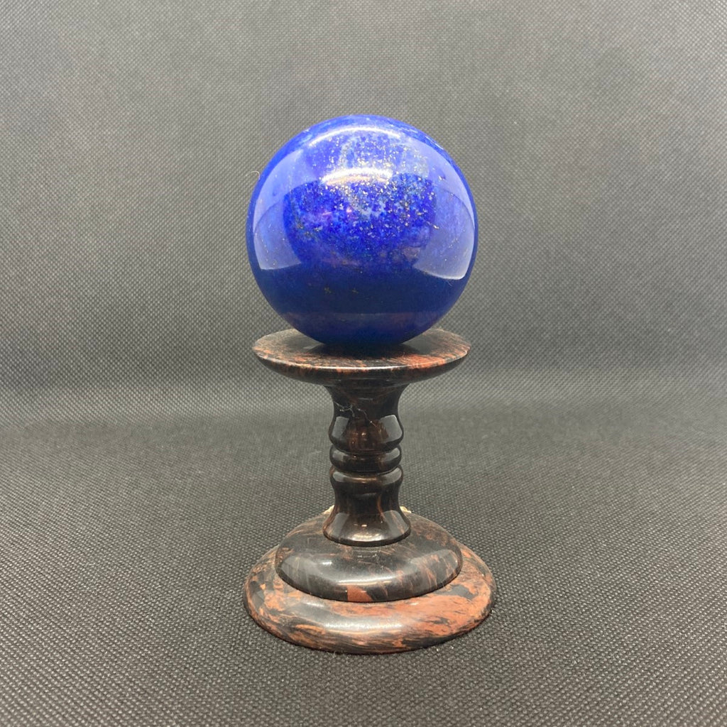 身延山 紫雲堂】 ラピスラズリ 丸玉 瑠璃 幸福を呼ぶ石 55㍉ 最高級品
