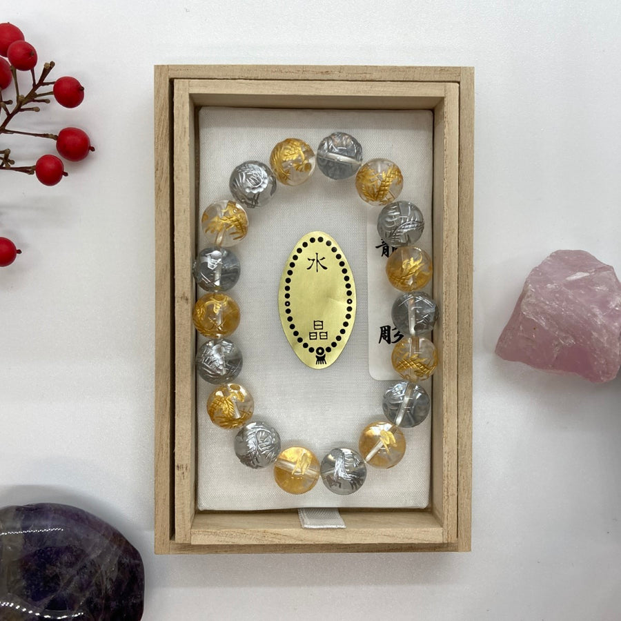 トップグレード5A高品質、ブラジル産天然本水晶みかん玉15、5mm